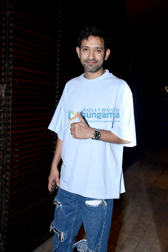 Vikrant Massey photographed at an event in Juhu.